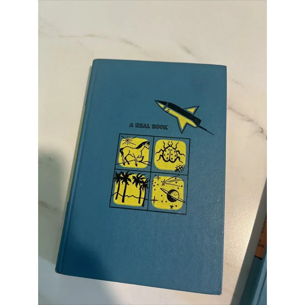 Lot 3 VTG The Real Book Children's 1950s Readers Space/national Parks/submarines